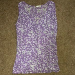 Cute purple and white Tank top